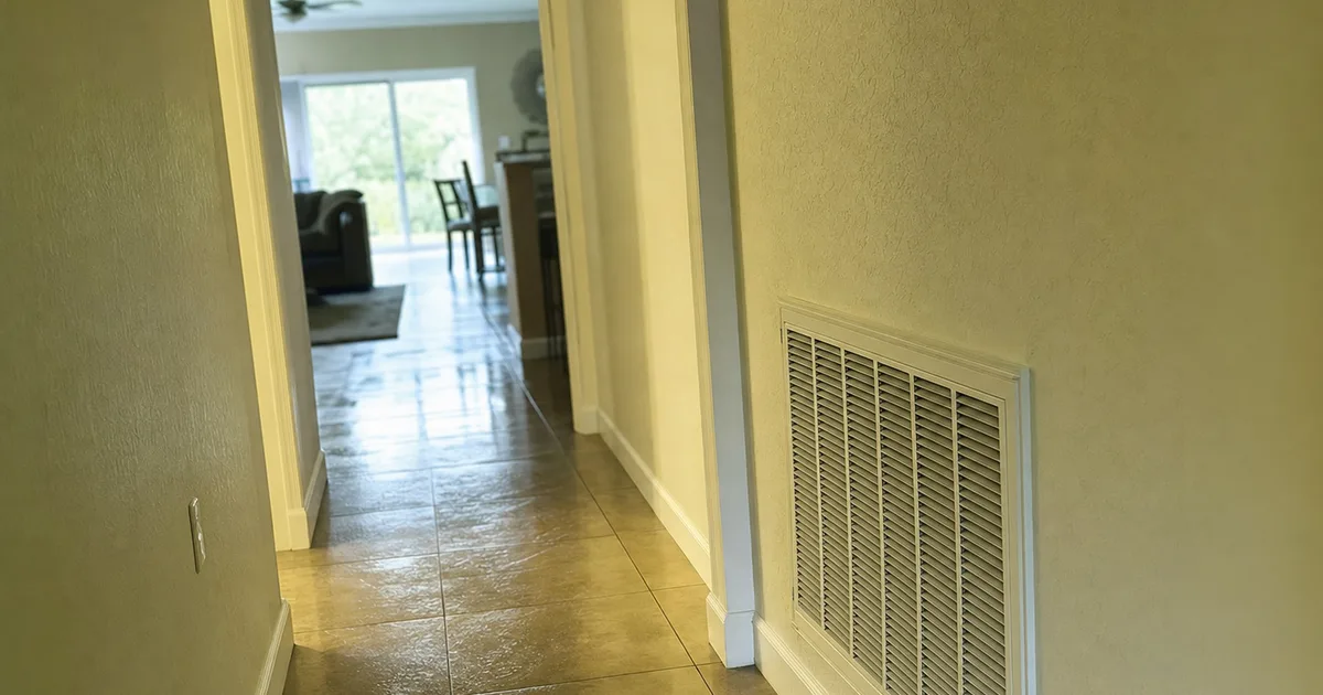 Lakeland, FL: a residential air duct system